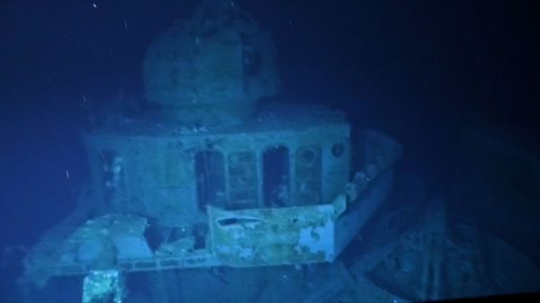 Американский эсминец "Джонстон" хорошо сохранился на глубине 6500 метров. Исследователи его осмотрели