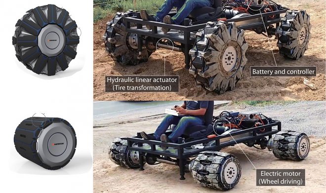 Компания Hankook разработала шины-трансформеры на основе техники оригами 