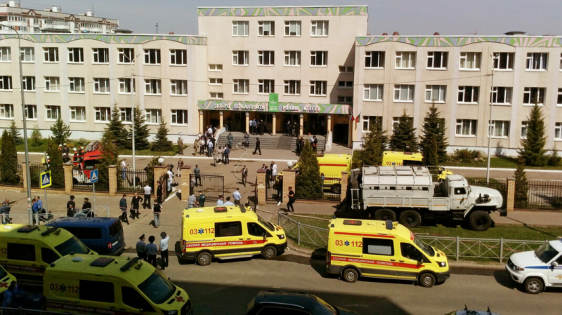 Ученик казанской школы, в которой произошла стрельба, сделал аудиозапись из класса в момент ЧП