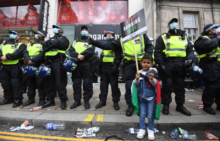 В Лондоне прошли демонстрации в поддержку палестинцев