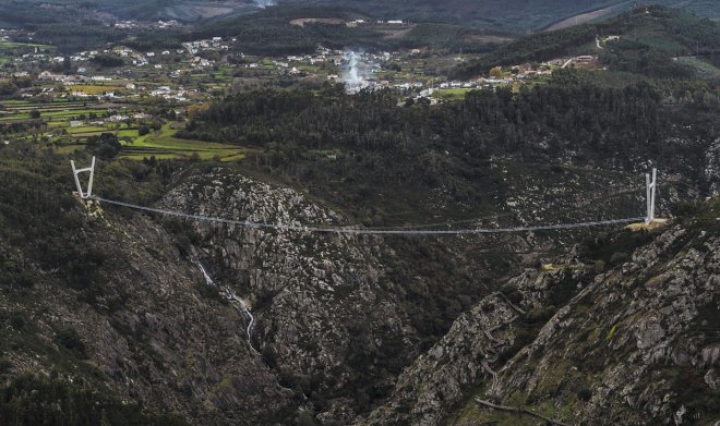 В Португалии открыли самый длинный подвесной мост в мире