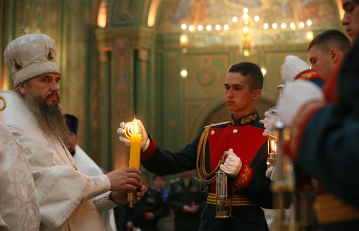 Акция "Свеча памяти" прошла в главном храме ВС РФ