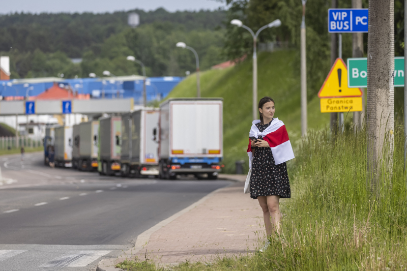 Белорусы Польши и Литвы начали акцию по перекрытию дорог на границе с Беларусью