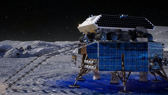 Будущие колонисты будут топить лунный лед ракетными двигателями