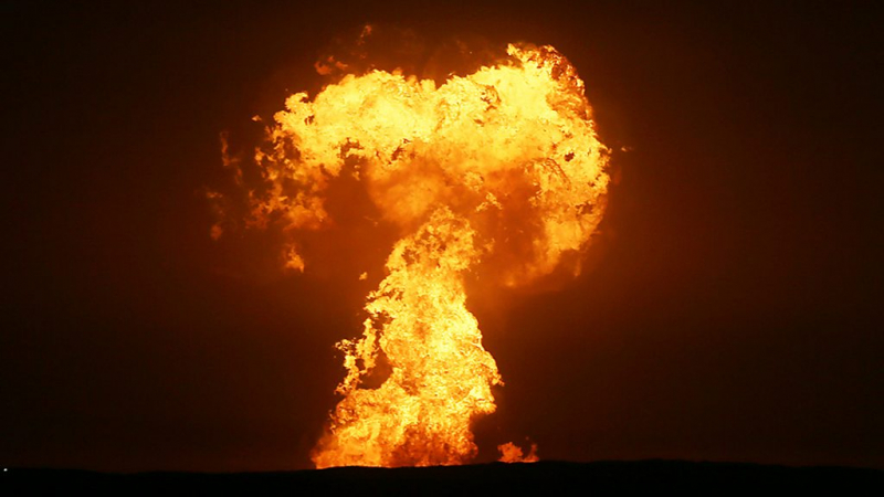 В Каспийском море произошел взрыв. В Баку говорят, что это было извержение грязевого вулкана