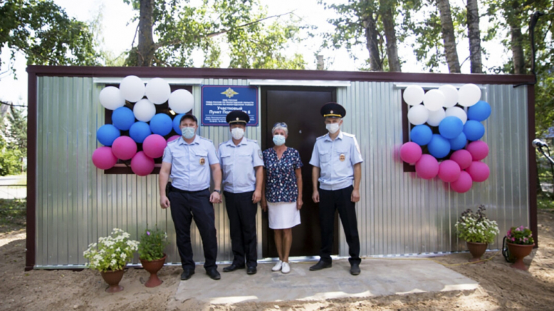 В Вологодской области торжественно открыли пункт полиции в металлическом контейнере