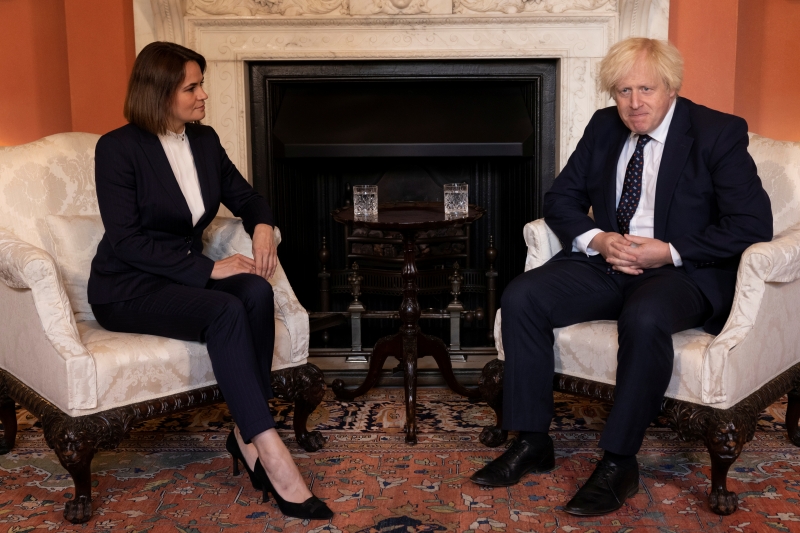 Британский премьер-министр Борис Джонсон встретился со Светланой Тихановской