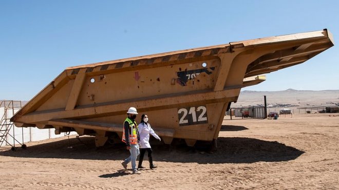 Голодные бактерии Leptospirillum ferriphilum съедают металлический гвоздь за три дня