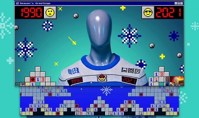 Microsoft запустила в продажу очередной «уродливый» свитер в стиле игры «Сапер»