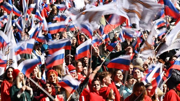 "Крымская весна" в Лужниках во время войны. Фотографии