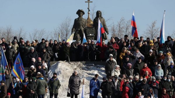 "Крымская весна" в Лужниках во время войны. Фотографии