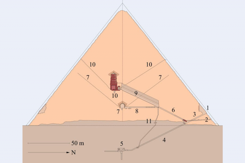 Ученые проведут пирамиде Хеопса мюонную томографию