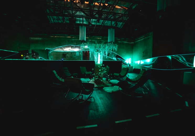 Маленький французский городок освещается биолюминесцентными организмами