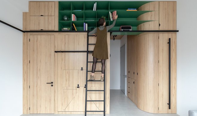 Эквадорские архитекторы спроектировали комфортную микростудию для двух человек 