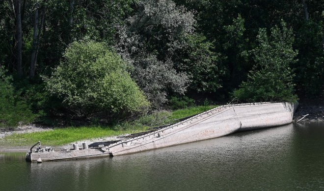 Катастрофическая засуха в Италии «обнажила» давно погибшие корабли