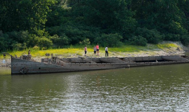 Катастрофическая засуха в Италии «обнажила» давно погибшие корабли