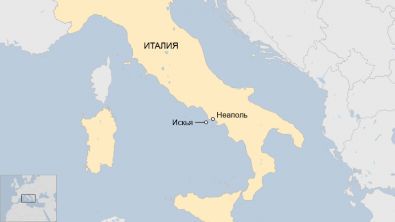 Мощный оползень на острове Искья. Спасатели ищут пропавших