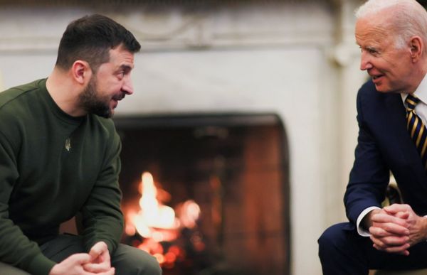 Фото дня: переговоры Зеленского и Байдена в Белом доме