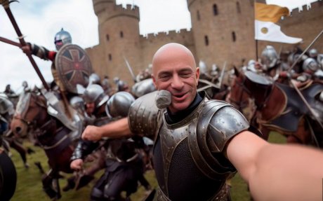 Нейросеть помогает остроумному художнику совершать «путешествия во времени»