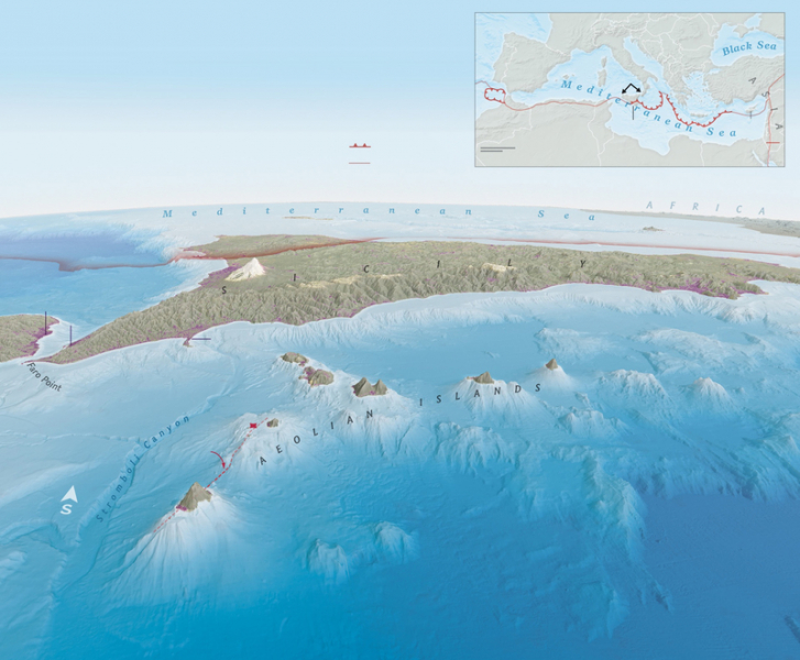 Подводный вулкан Средиземного моря: уникальное явление природы