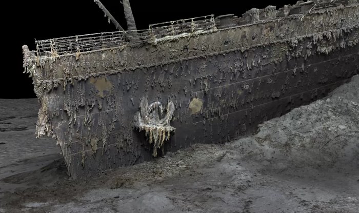 Сверхточная модель показала обломки «Титаника» без толщи воды над ними