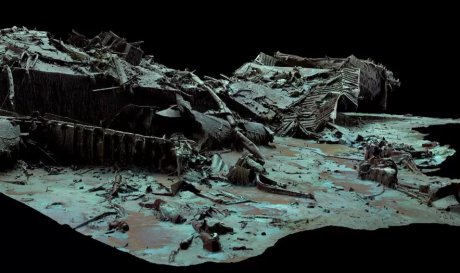 Сверхточная модель показала обломки «Титаника» без толщи воды над ними