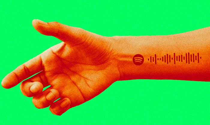 Меломаны ужасно огорчены, что их SPOTIFY-тату со временем перестают распознаваться сканерами