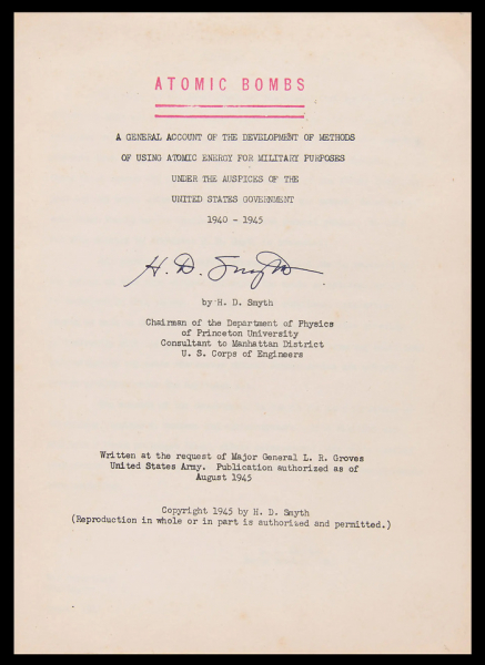 Отчет Роберта Оппенгеймера по Манхэттенскому проекту будет выставлен на аукцион