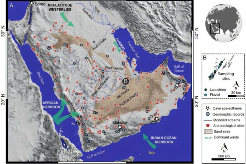 Найдено огромное озеро, изменившее историю Аравийской пустыни