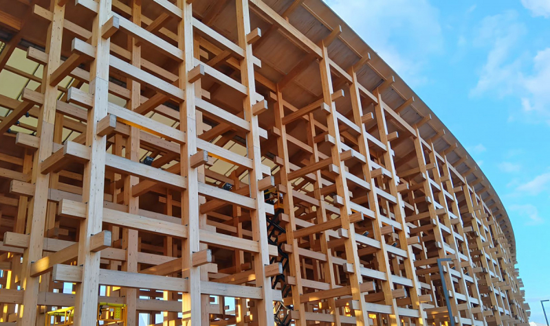 Самое большое деревянное здание в мире открылось для посетителей