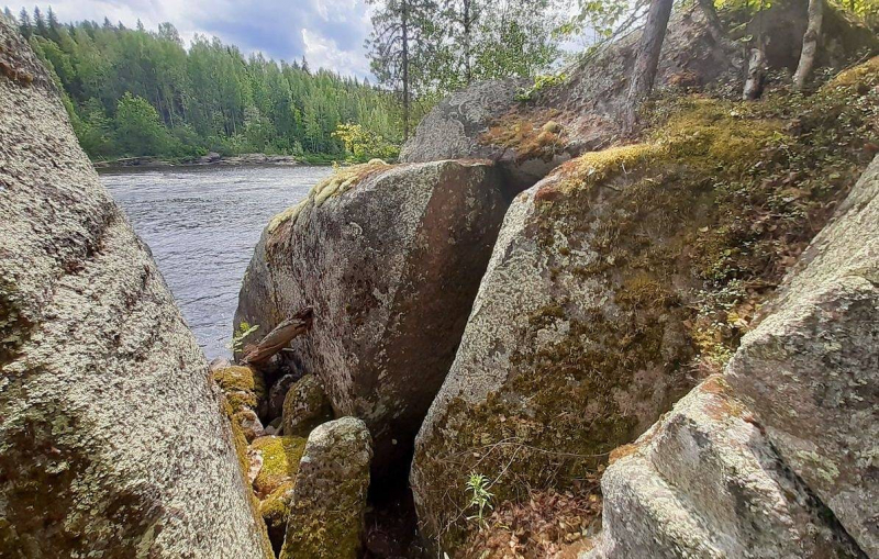 Древнее землетрясение на востоке Карелии