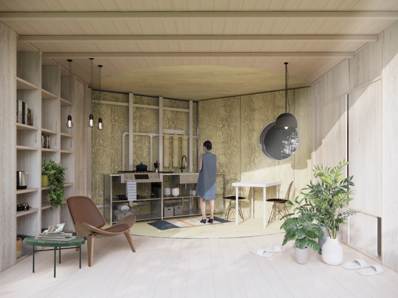 Вращающийся дом Supra-Simplicities предлагает революцию в сфере компактного строительства